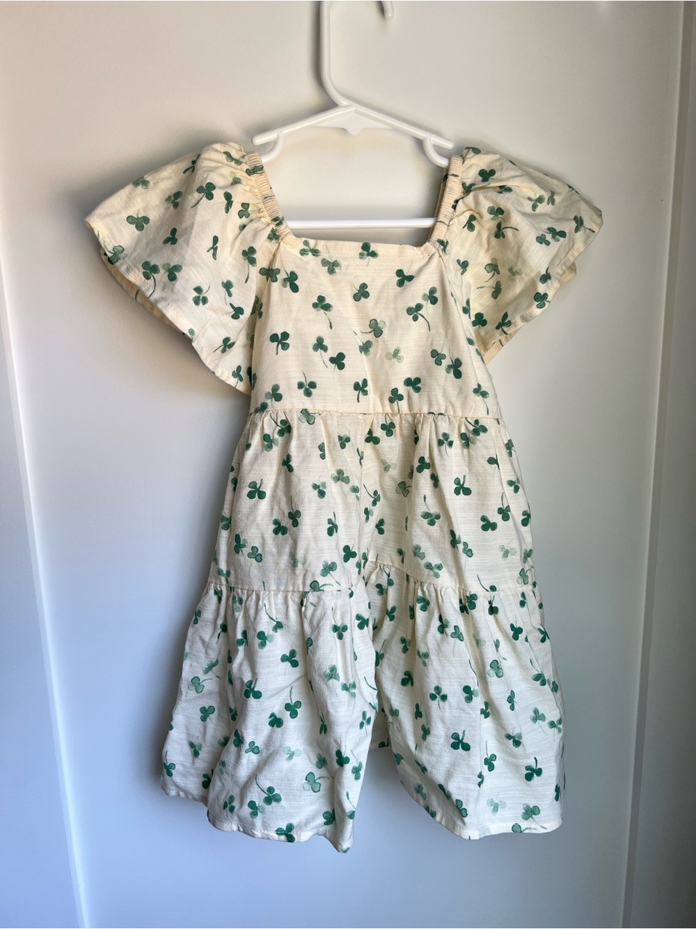🍀 Cat & Jack Shamrock Print Tiered Dress 2T | St. Patrick’s Day